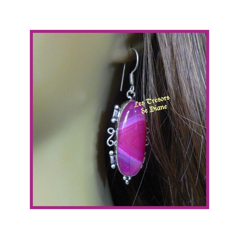 Boucles d'oreilles PRESTIGE en AGATE Boucles d'oreilles PRESTIGE en AGATE