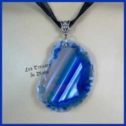 Pendentif GEODE en AGATE