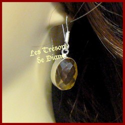 Boucles d'oreilles PRESTIGE en CITRINE