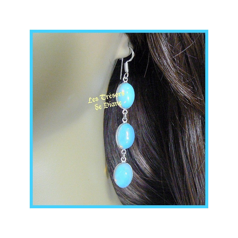 Boucles d'oreilles PRESTIGE en OPALITE