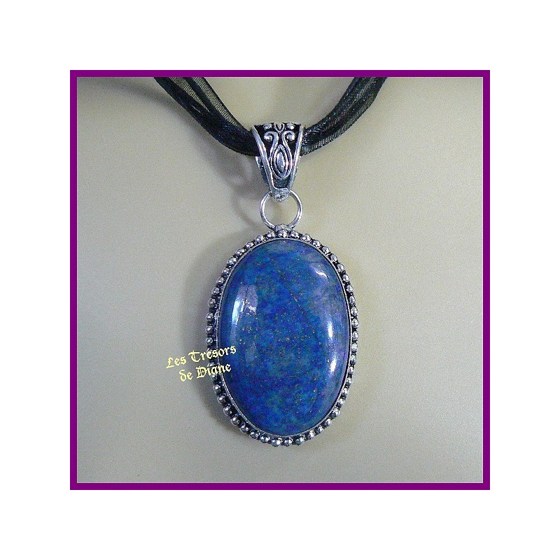 Pendentif PRESTIGE en LAPIS LAZULI naturel