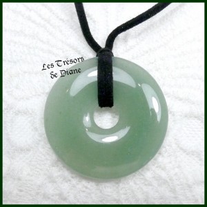 Pendentif DONUT en AVENTURINE naturelle