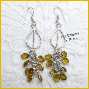 Boucles en CITRINE