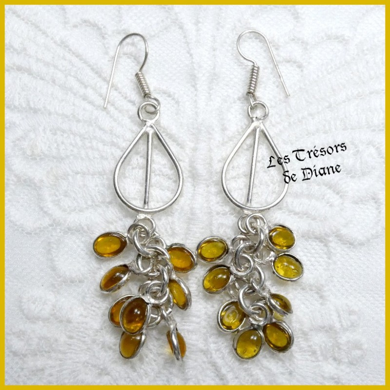 Boucles d'oreilles PRESTIGE en CITRINE Boucles d'oreilles PRESTIGE en CITRINE