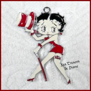 Charm BETTY BOOP rouge