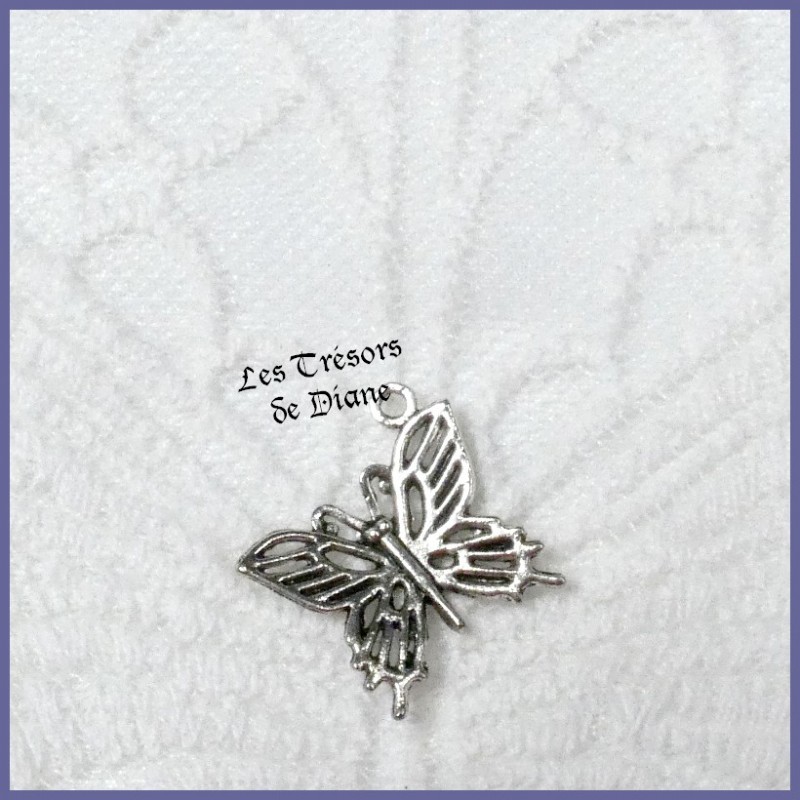 Charm PAPILLON CISELE bi-face