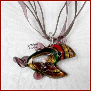 Pendentif en murine POISSON