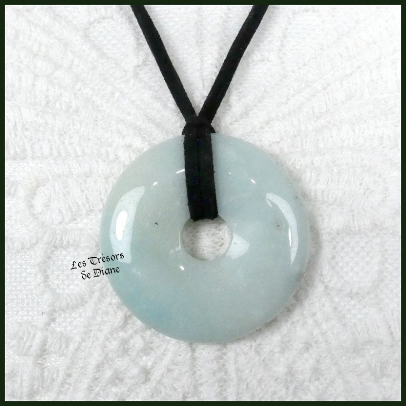 Pendentif DONUT en AMAZONITE naturelle