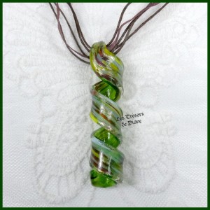 Pendentif SERPENTIN en verre