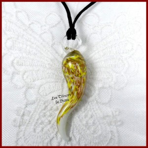 Pendentif PIMENT en verre MURANO