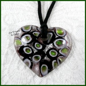 Pendentif COEUR style MURANO