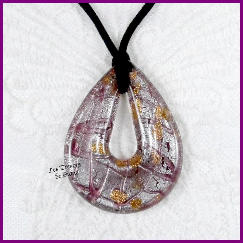 Pendentif MELODIE style MURANO