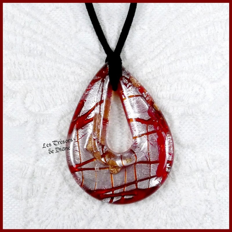 Pendentif MELODIE style MURANO