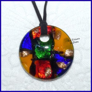 Pendentif MONDRIAN style MURANO