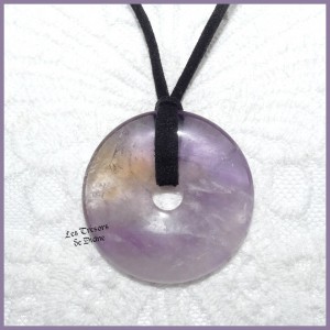 Pendentif DONUT en AMETHYSTE naturelle