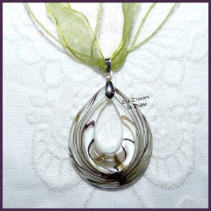 Pendentif RAPSODIE en VERRE MURINE