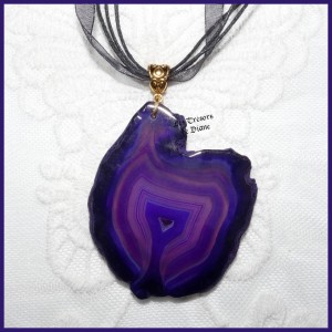 Pendentif GEODE en AGATE