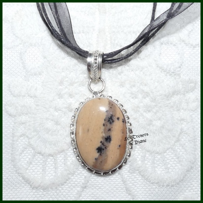 Pendentif PRESTIGE en JASPE naturel Pendentif PRESTIGE en JASPE naturel