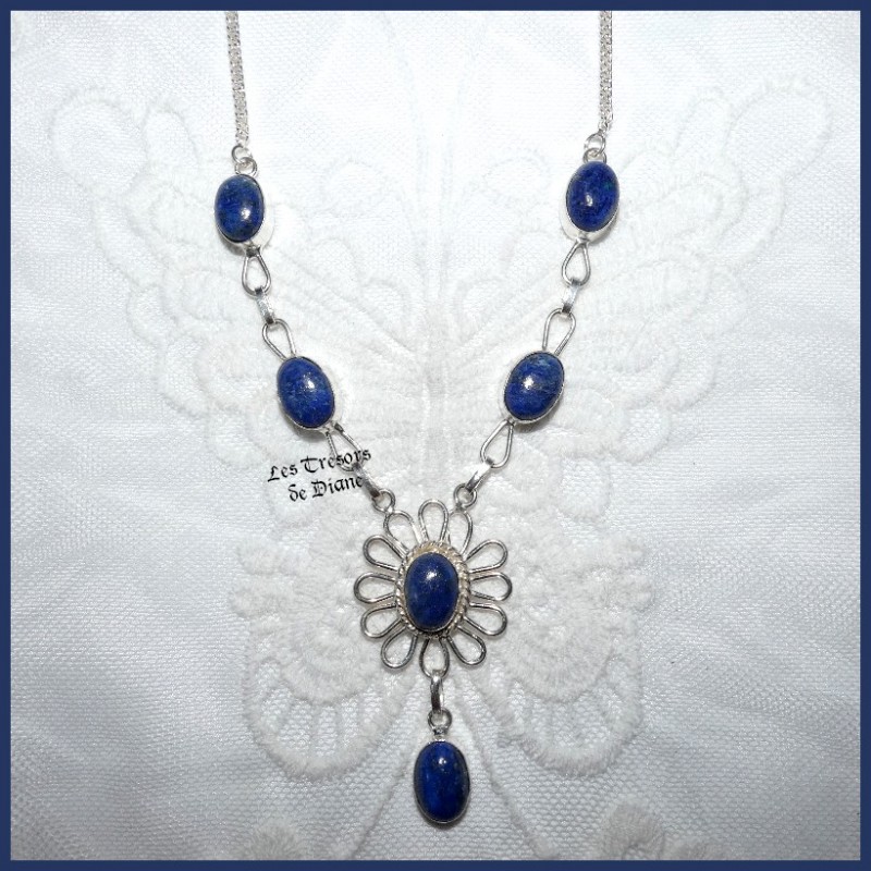 Collier PRESTIGE en LAPIS LAZULI naturel