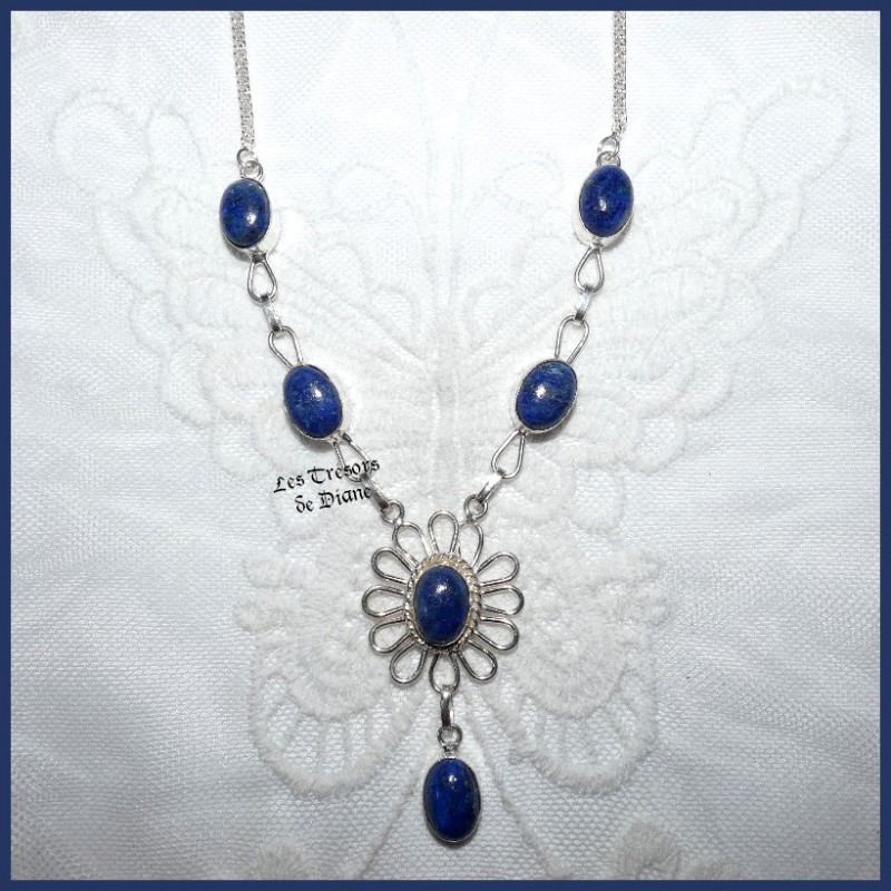 Collier PRESTIGE en LAPIS LAZULI naturel