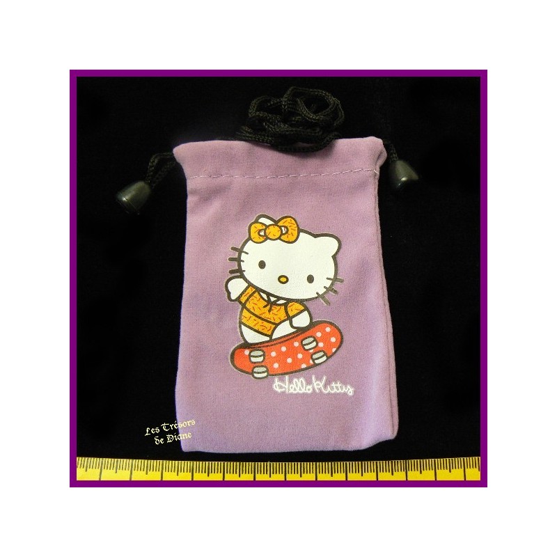 Petit sac bandoulière en suédine HELLO KITTY