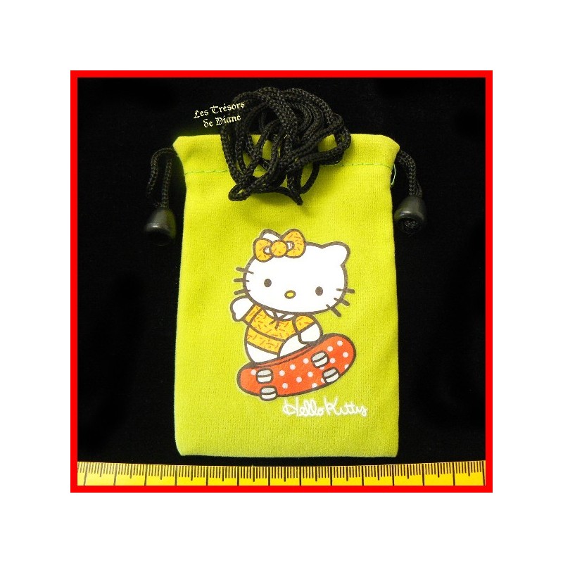 Petit sac bandoulière en suédine HELLO KITTY