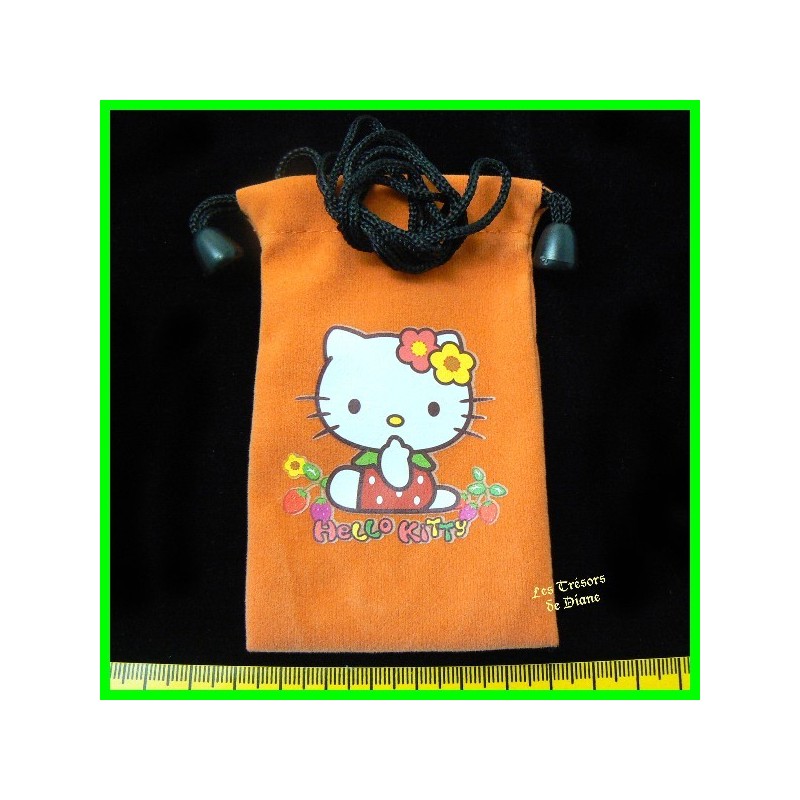 Petit sac bandoulière en suédine HELLO KITTY