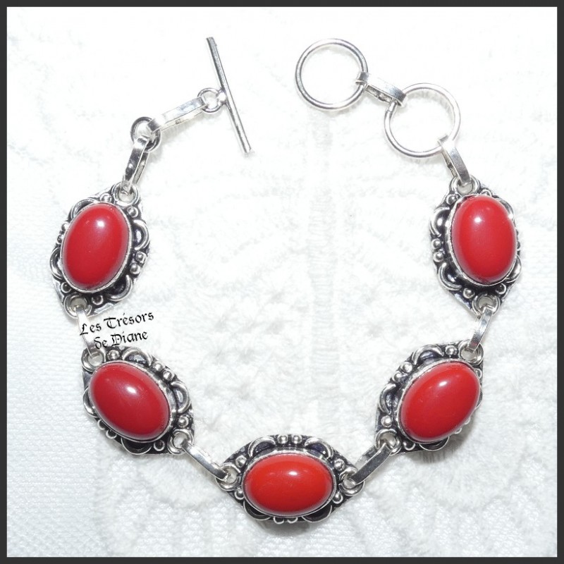 Bracelet en BAMBOU DE MER et ARGENT Bracelet en BAMBOU DE MER et ARGENT