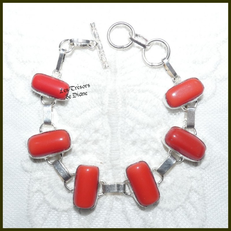 Bracelet en BAMBOU DE MER et ARGENT Bracelet en BAMBOU DE MER et ARGENT