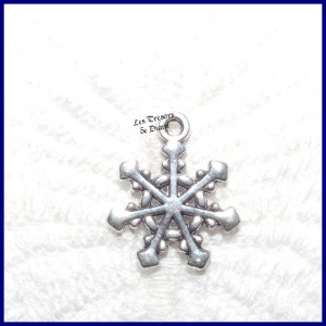 Charm FLOCON DE NEIGE bi-face