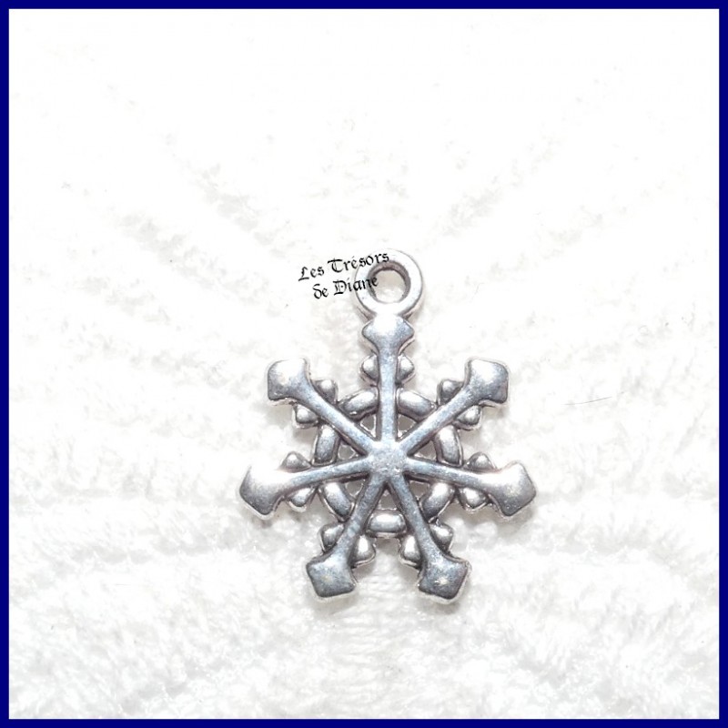 Charm FLOCON DE NEIGE bi-face