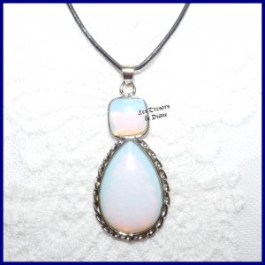 Pendentif en OPALITE sertie