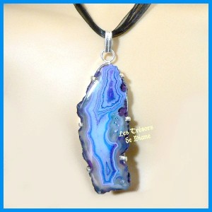 Pendentif en AGATE et ARGENT