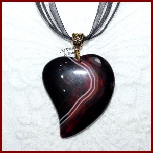 Pendentif COEUR en AGATE...