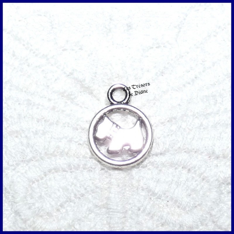 Charm MEDAILLON CHIEN CESAR bi-face Charm MEDAILLON CHIEN CESAR bi-face
