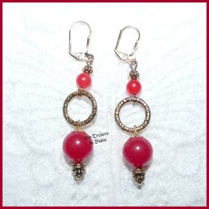Boucles d'oreilles en AGATE naturelle LES TRESORS DE DIANE