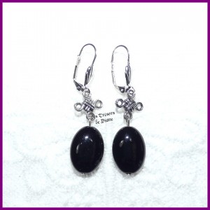 Boucles en ONYX naturel LES TRESORS DE DIANE