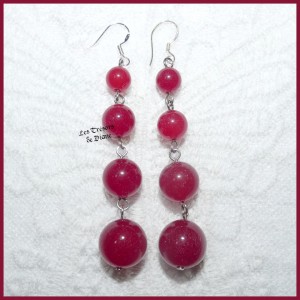 Boucles en JADE naturel LES TRESORS DE DIANE