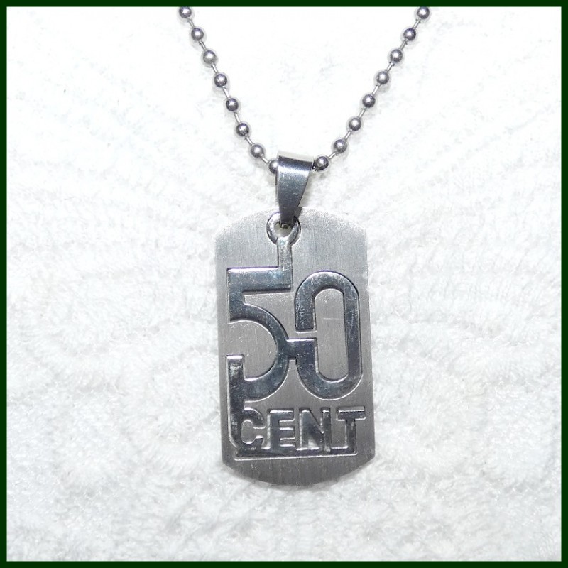 Pendentif dissociable 50CENT en ACIER INOXYDABLE Pendentif dissociable 50CENT en ACIER INOXYDABLE