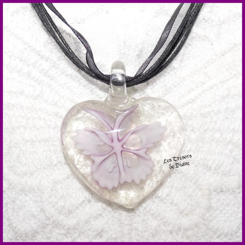 Pendentif COEUR en VERRE Pendentif COEUR en VERRE