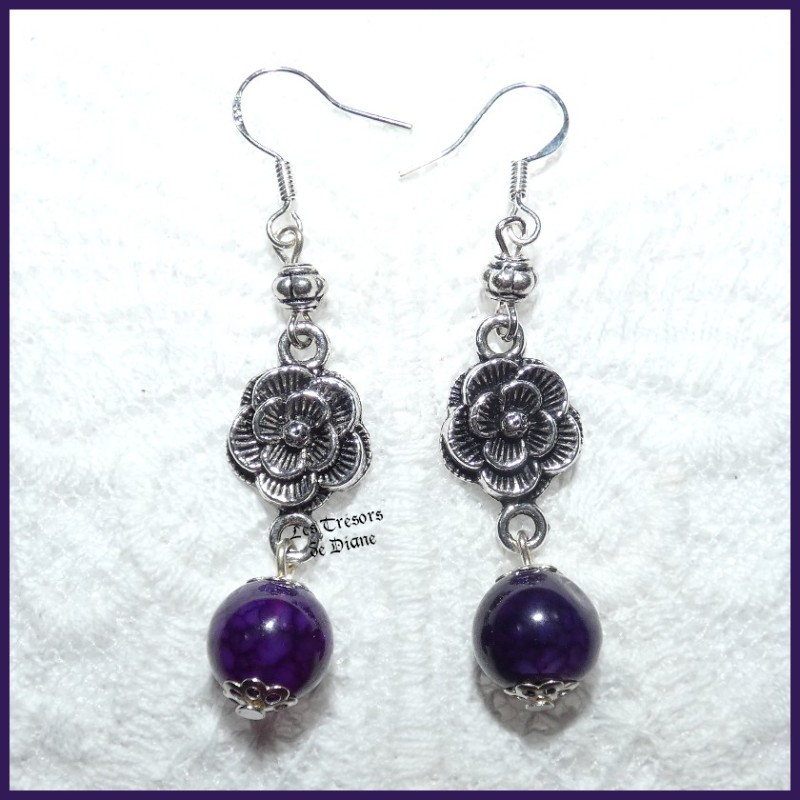 Boucles en AGATE naturelle Boucles en AGATE naturelle
