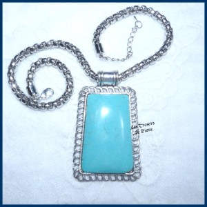 Collier en TURQUOISE naturelle