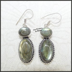 Boucles en LABRADORITE...