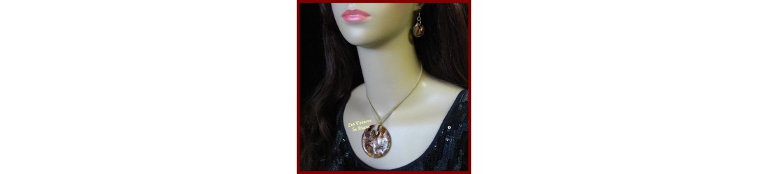 Bijoux en verre, Murano, cristal discount LES TRESORS DE DIANE colliers pendentifs boucles d'oreilles parures